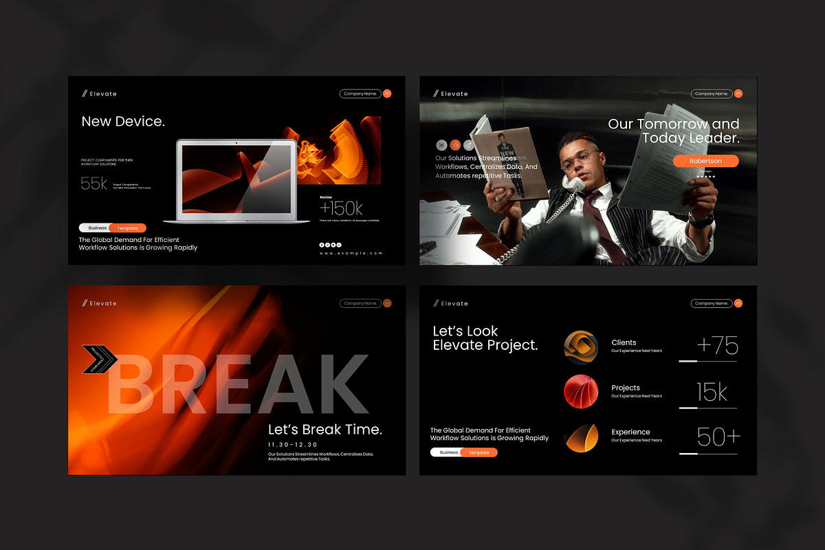 Elevate Minimal Template, a Presentation Template by Soraclod (Photo 8 of 9)