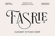 Fasrie - Ligature Serif Font