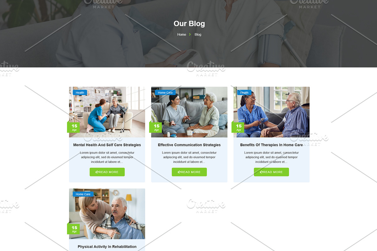 Home Care & Private Nursing Template, a WordPress Template by HasnainDEV (Photo 4 of 5)