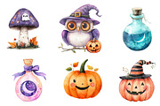 Halloween Black Clipart PNG, a Seasonal Illustration by Designking (Thumbnail 2 of 4)