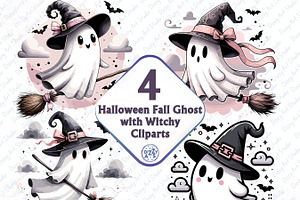 Halloween Cute Ghost Witchy Pngs