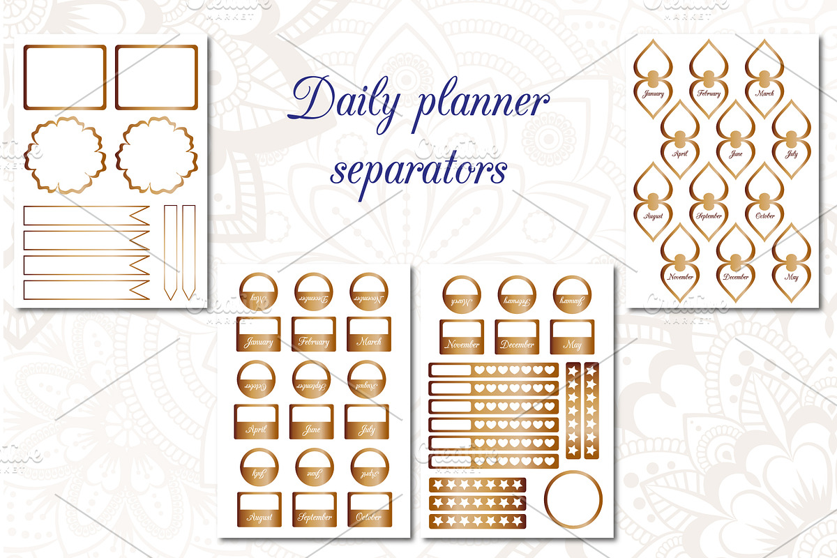 Pages for your daily planner, a Magazine Template by BEZIL-ART (Photo 4 of 4)