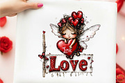 Whimsical Valentine's Fairy Clipart, an Illustration by designcity5 (Thumbnail 3 of 5)