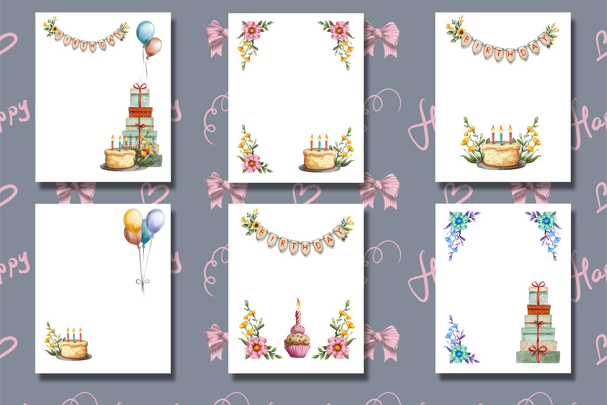 Cute Chick Birthday Collection, an Animal Illustration by IrynaPanashii (Photo 6 of 7)