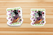 Three-Eyed Cat Appearing in Space, a Branding & Logo Template by Judsart (Thumbnail 3 of 3)