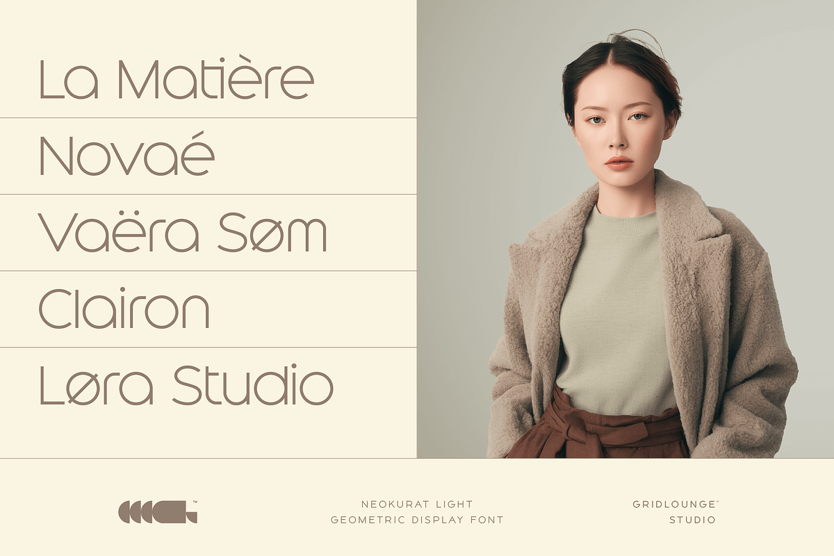 Neokurat — Light, a Sans Serif Font by Gridlounge (Photo 10 of 14)