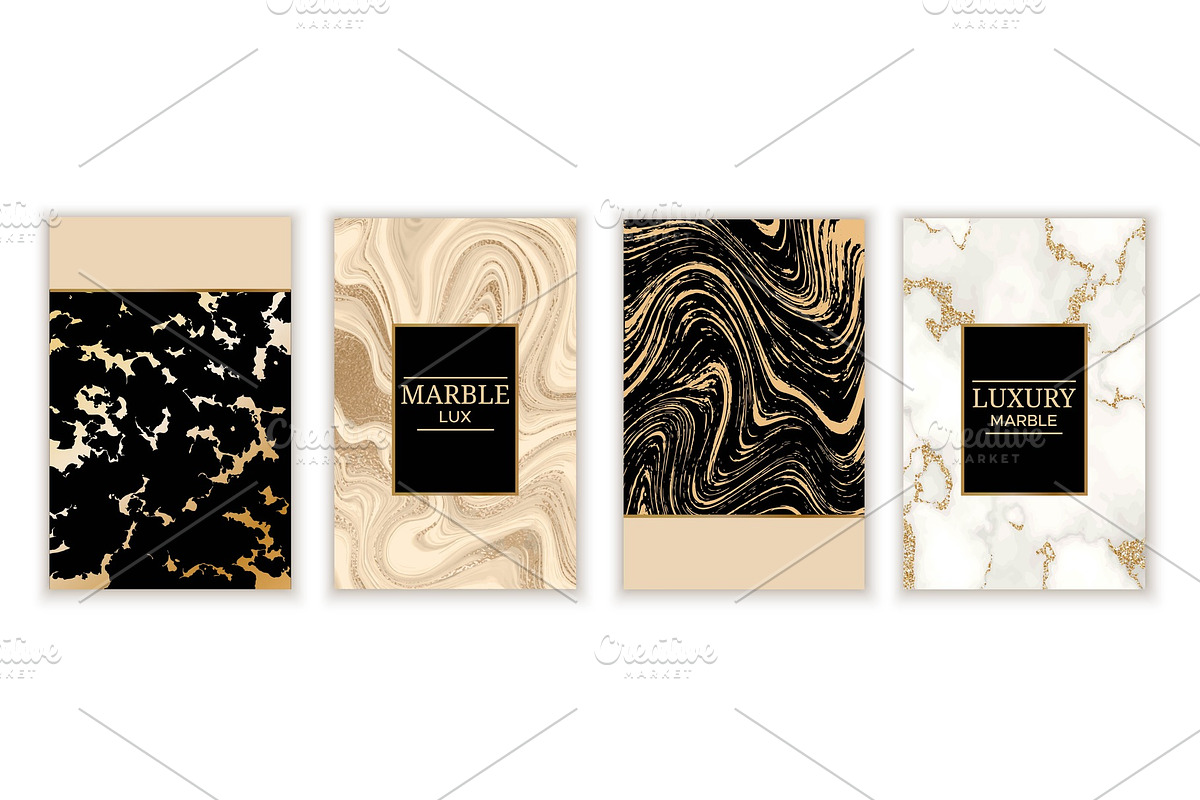 Marble gold background set in trendy, a Texture Graphic by Nadine's illustrations