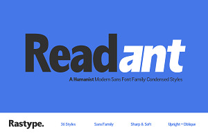 Readant Condensed - Family Font