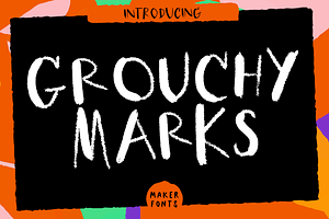 Grouchy Marks Handmade Font