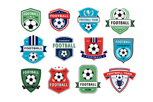 Soccer emblem. Football team badge, an Illustration by winwin.art