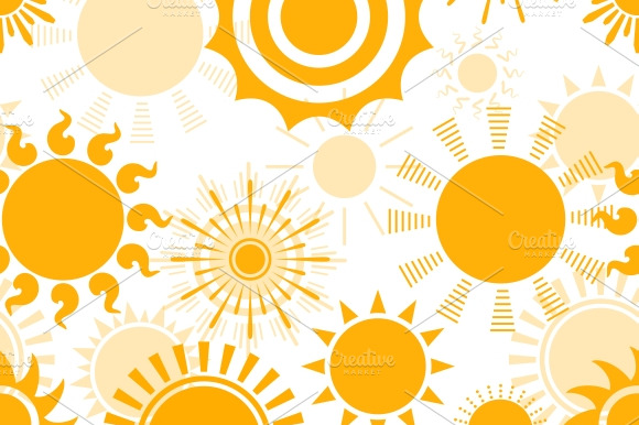 Sunny seamless pattern preview 2
