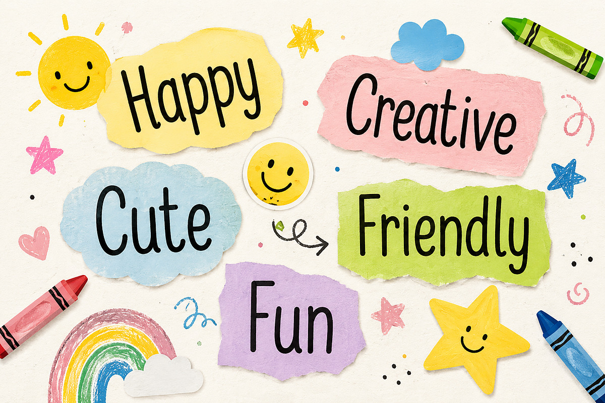 Kidoodle – Playful Handwritten Font, a Handwritten Font by Wow Magic (Photo 3 of 5)