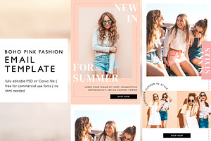 Fashion Ecommerce Email Template PSD