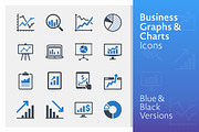 Business Graphs & Charts Icons, an Outline Icon by introwiz1 (Thumbnail 1 of 3)