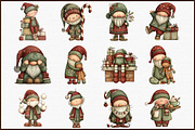 Funny Christmas Gnome Clipart, an Illustration by Sublimation Artist (Thumbnail 3 of 6)