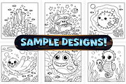Bold Easy Under the Ocean Coloring, an Animal Illustration by Craftsbeefy (Thumbnail 3 of 4)