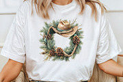 Western Cowboy Christmas Clipart, an Illustration by CraftArtStudio (Thumbnail 4 of 6)