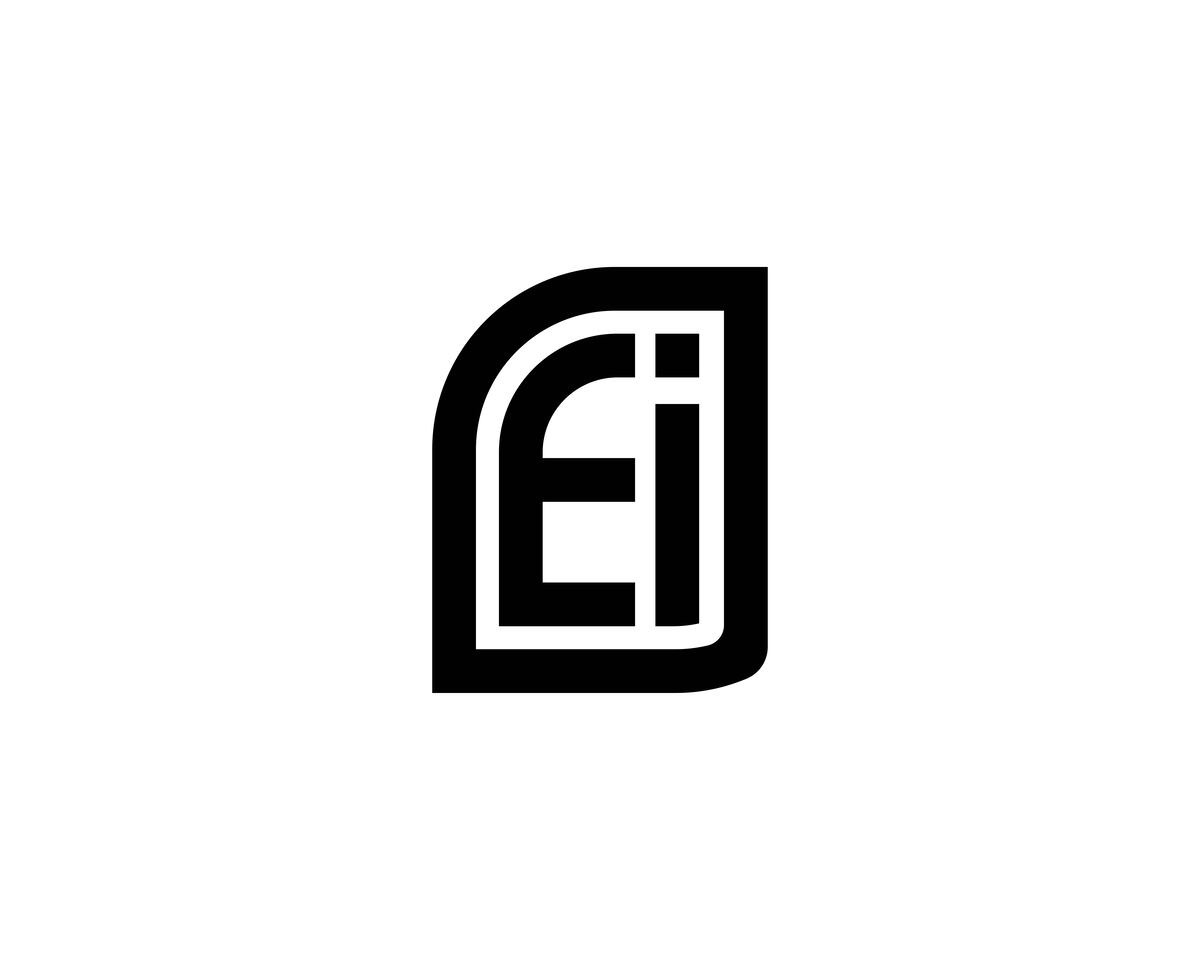 EI logo design vector template, a Branding & Logo Template by xcoolee