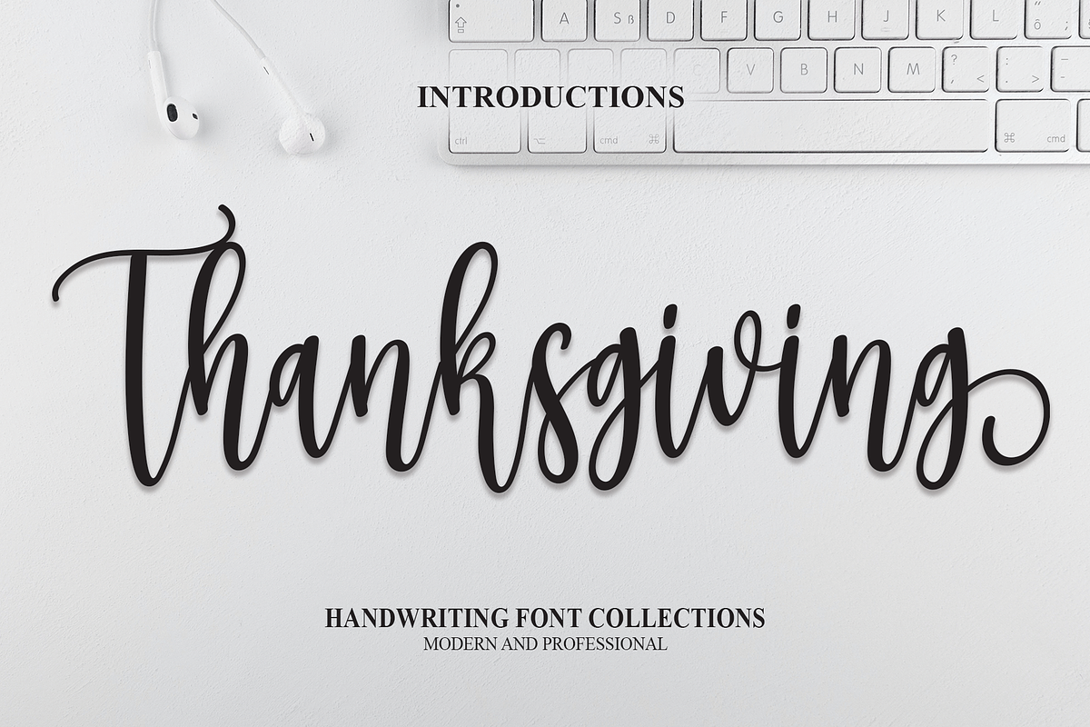 Thanksgiving | Script Font, a Script Font by Scratchones (Photo 1 of 6)