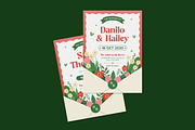 Cases Floral Wedding Invitation, an Invitation Template by iDoodle Studio (Thumbnail 3 of 4)