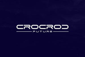 Croparo - Futuristic Techno Typeface