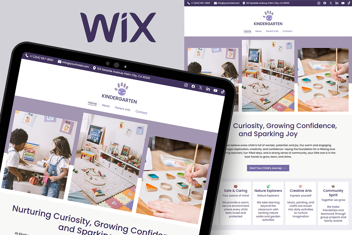 Kids Daycare - Wix Studio Website, a Wix Template by Kitteeh (Photo 1 of 11)