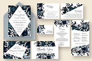 Stylish & Dark Floral Wedding Suite, an Invitation Template by Knotted Design (Thumbnail 1 of 5)
