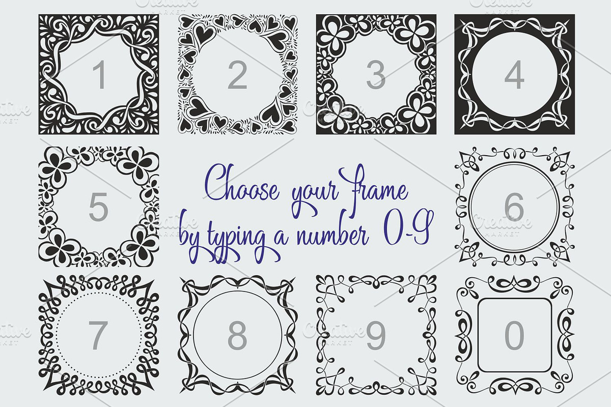 Square Monogram Framer preview 3