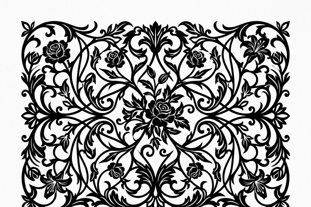 50 Elegant Floral Wall Panel, a Decorative Illustration by Amazin_art (Photo 18 of 27)