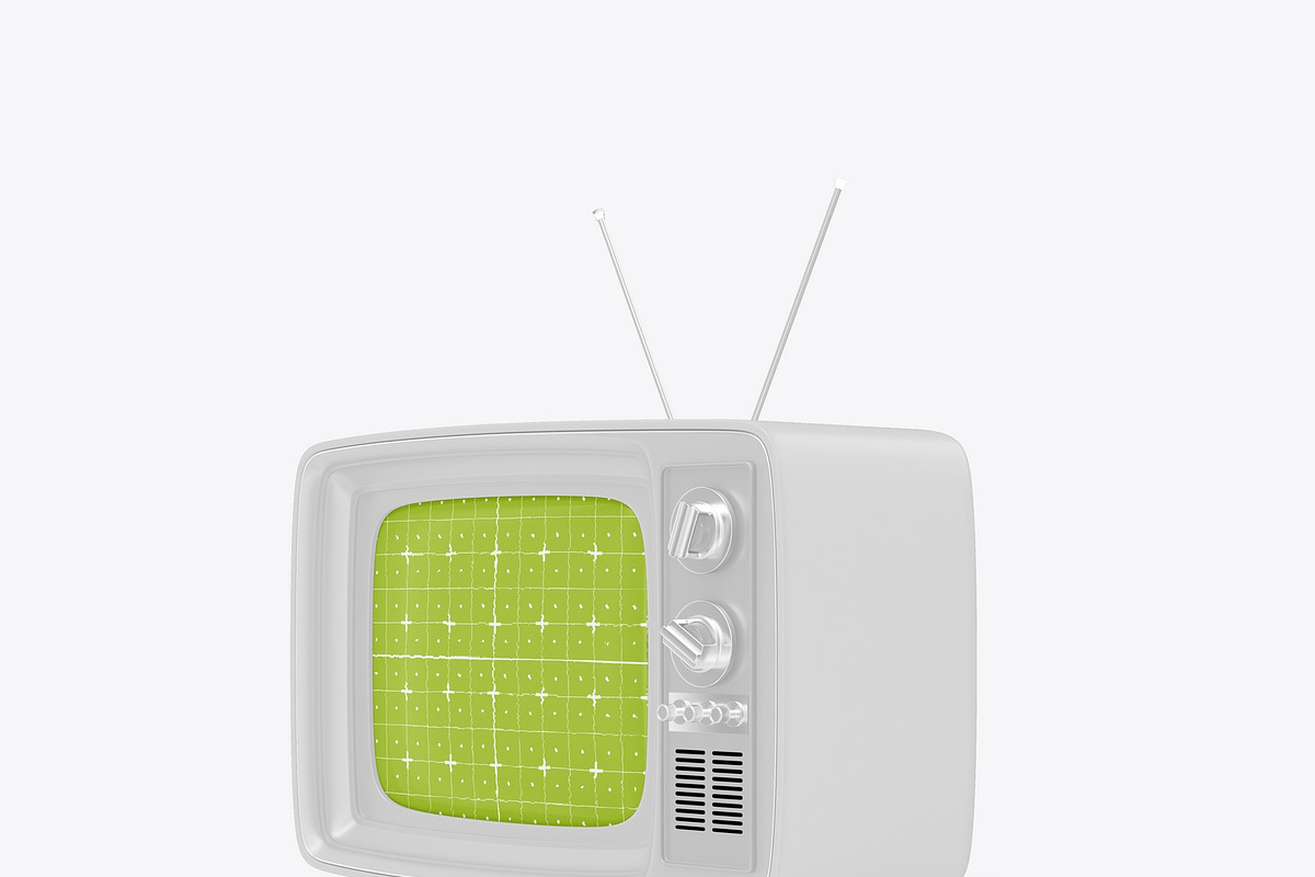 Vintage Portable TV with Old Video E, a Product Mockup by OneVectorStock (Photo 12 of 19)