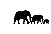elephant family silhouette design, an Illustration by Amazin_art (Thumbnail 48 of 51)