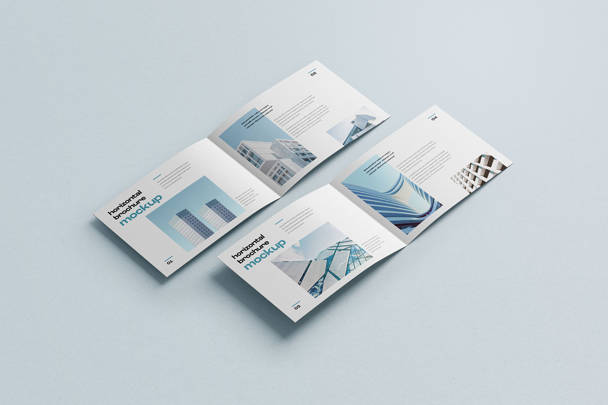 Bifold Horizontal Brochure Mockup, a Print Template by mockupatelier (Photo 6 of 13)