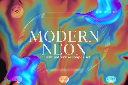 MODERN NEON GRADIENTS & SHAPES