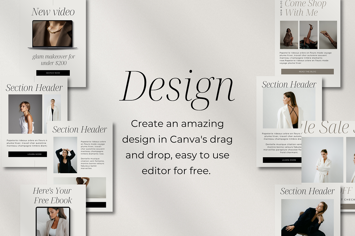 Canva Email Template Bundle, a Templates & Theme by Asha Glenn Design Studio (Photo 4 of 9)