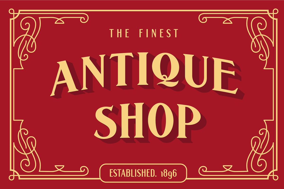 Sicero Vintage Logo Branding Fonts preview 5