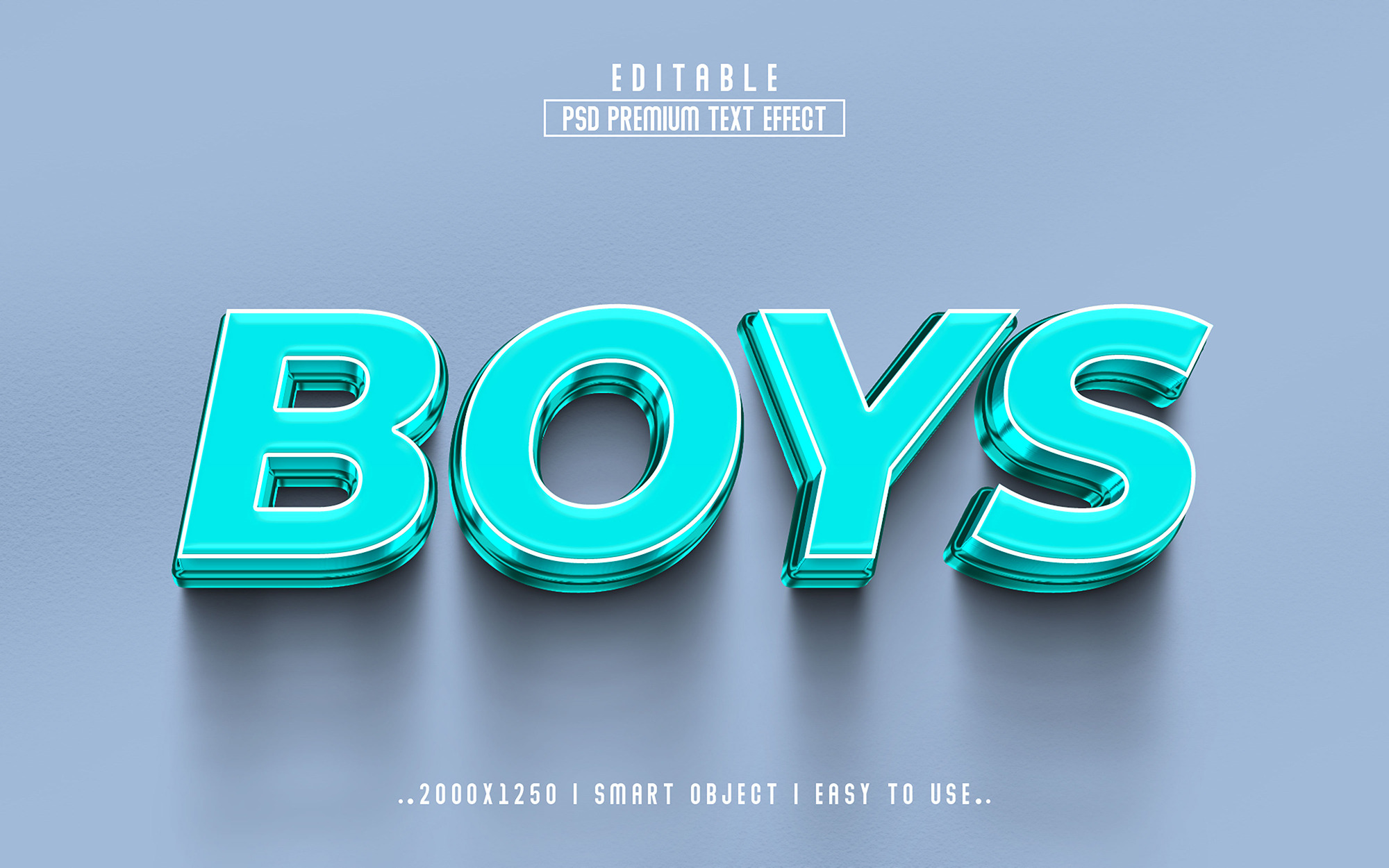 Boys 3D Text Effect Style, a Layer Style Add-On by Md Jahidul99