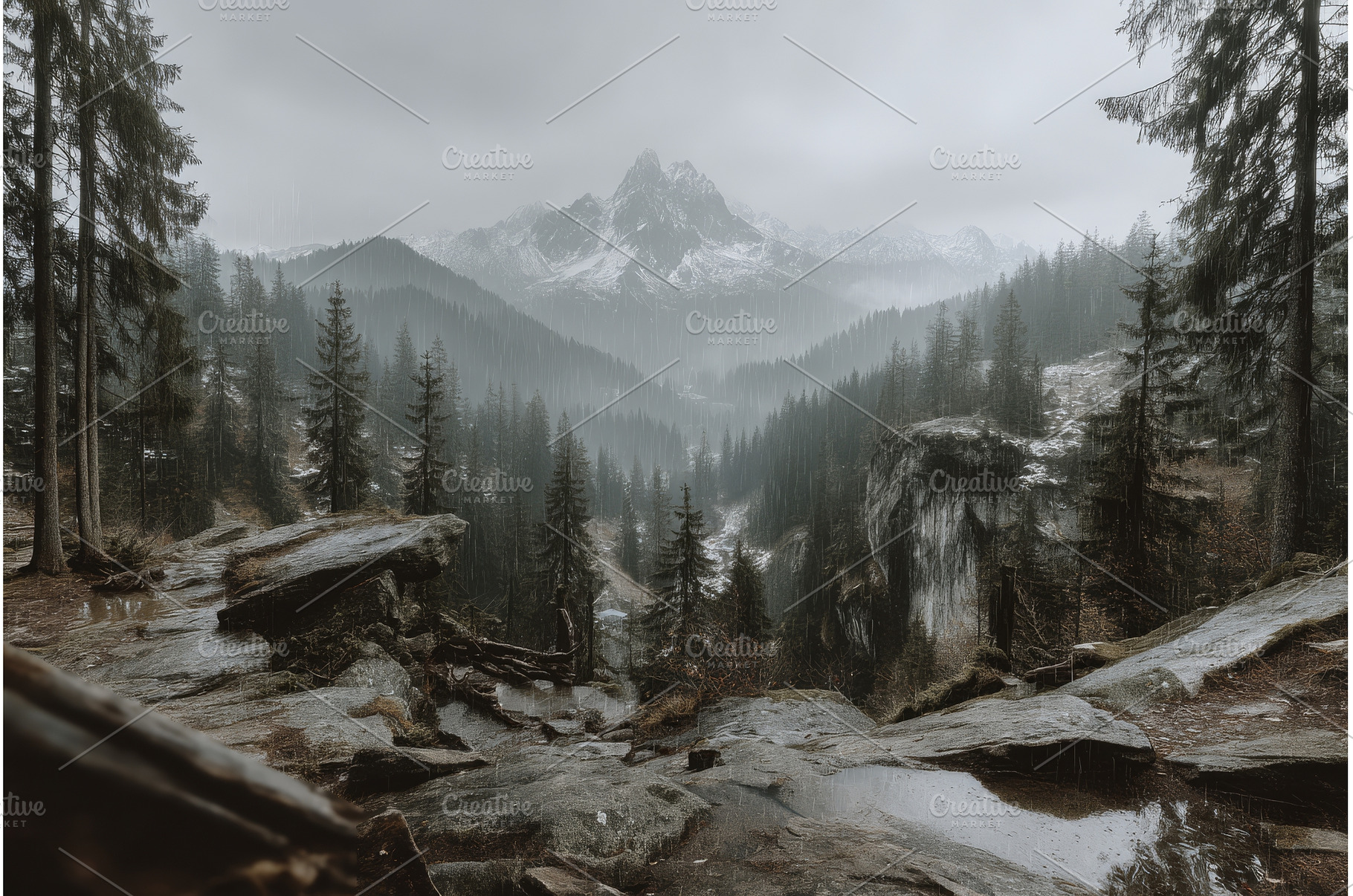 The view from the top of a mountain, a Nature Photo by ZinetroN