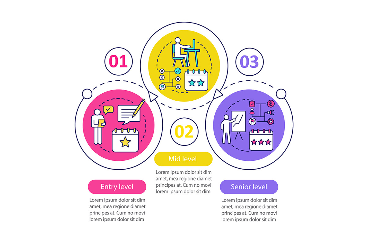Work experience vector infographic, a Templates & Theme by IMG Visuals