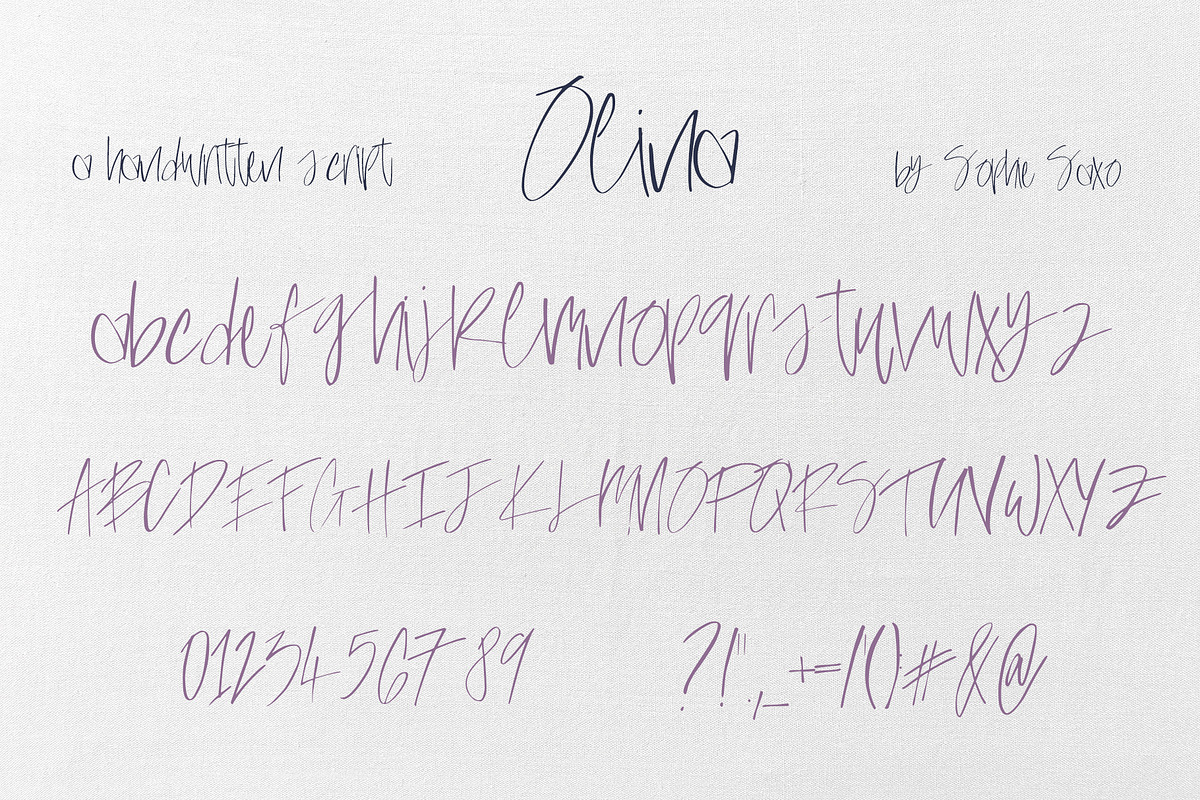 Olina Font preview 7