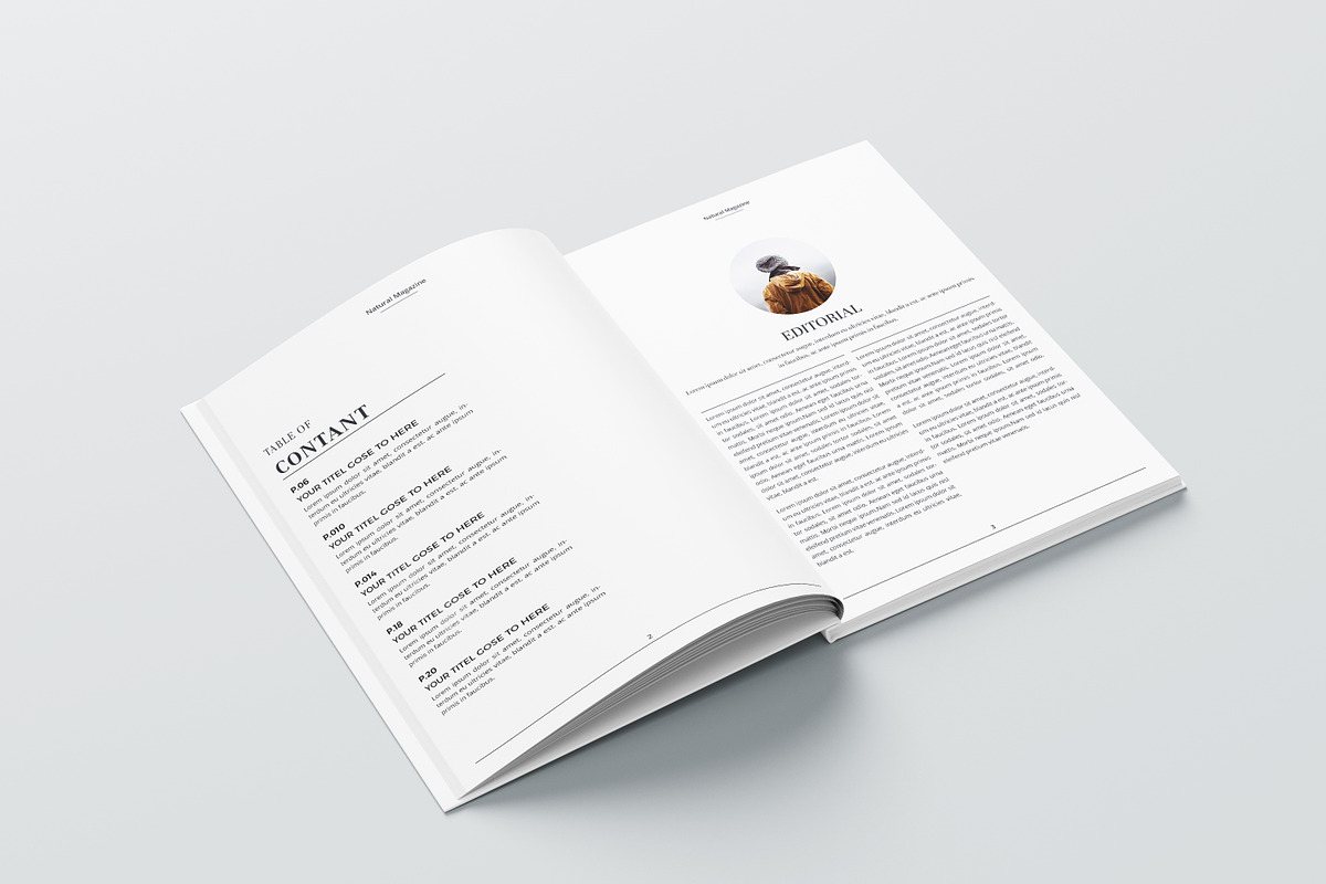 Natural Magazine, a Magazine Template by obidullah_01 (Photo 4 of 14)