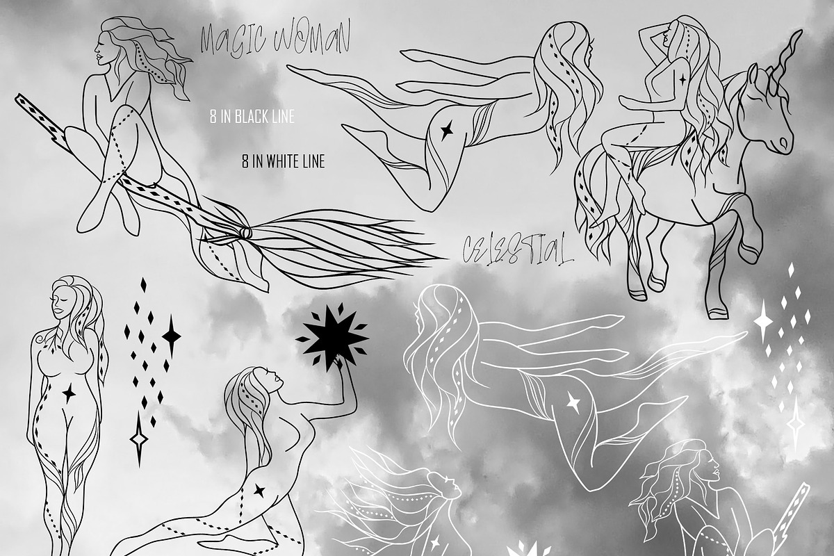 CELESTIAL WOMAN Tarot Sun Moon Star, an Illustration by ArtOLB (Photo 6 of 15)