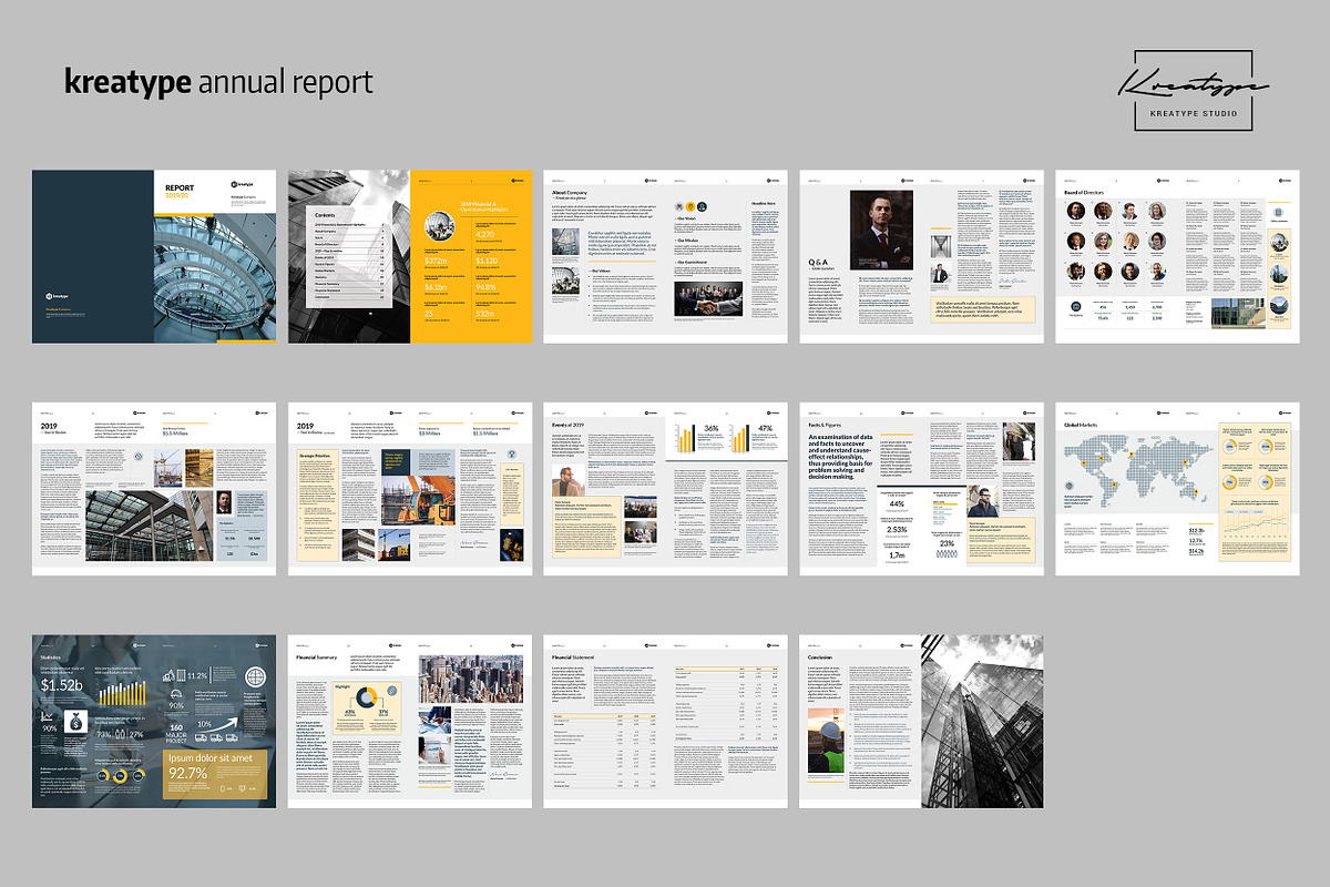 Kreatype Annual Report, a Brochure Template by Kreatype Studio (Photo 8 of 8)