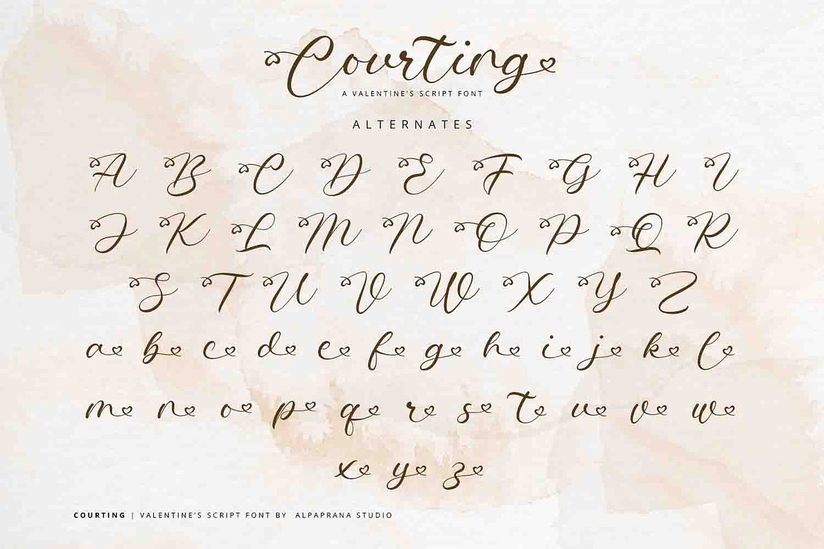 Courting - Script Font, a Script Font by Alpaprana (Photo 13 of 14)