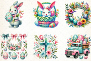 Easter Sublimation Clipart Bundle, an Illustration by DreamCafeArt (Thumbnail 2 of 5)