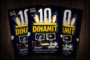 Happy Birthday Party Flyer Template