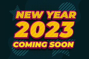 New year 3d Editable Text Effect, a Layer Style Add-On by bdrobin