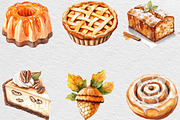 Autumn Dessert Sublimation Clipart, an Illustration by Black Bird Studio (Thumbnail 2 of 6)