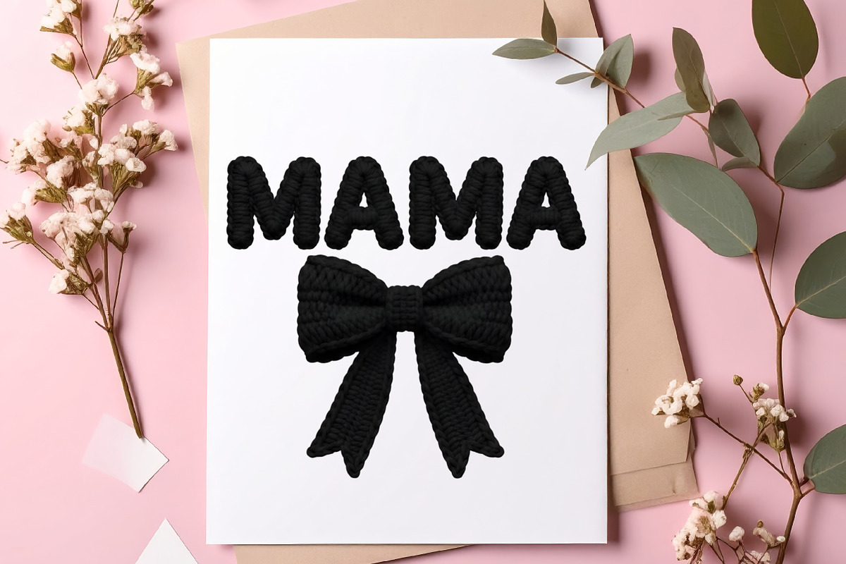 Crochet MAMA Png, an Illustration by SinaCreation (Photo 3 of 7)