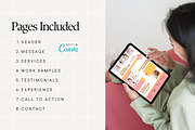 Portfolio Canva Website Template, a Landing Page Template by Anna Design Studio (Thumbnail 2 of 8)