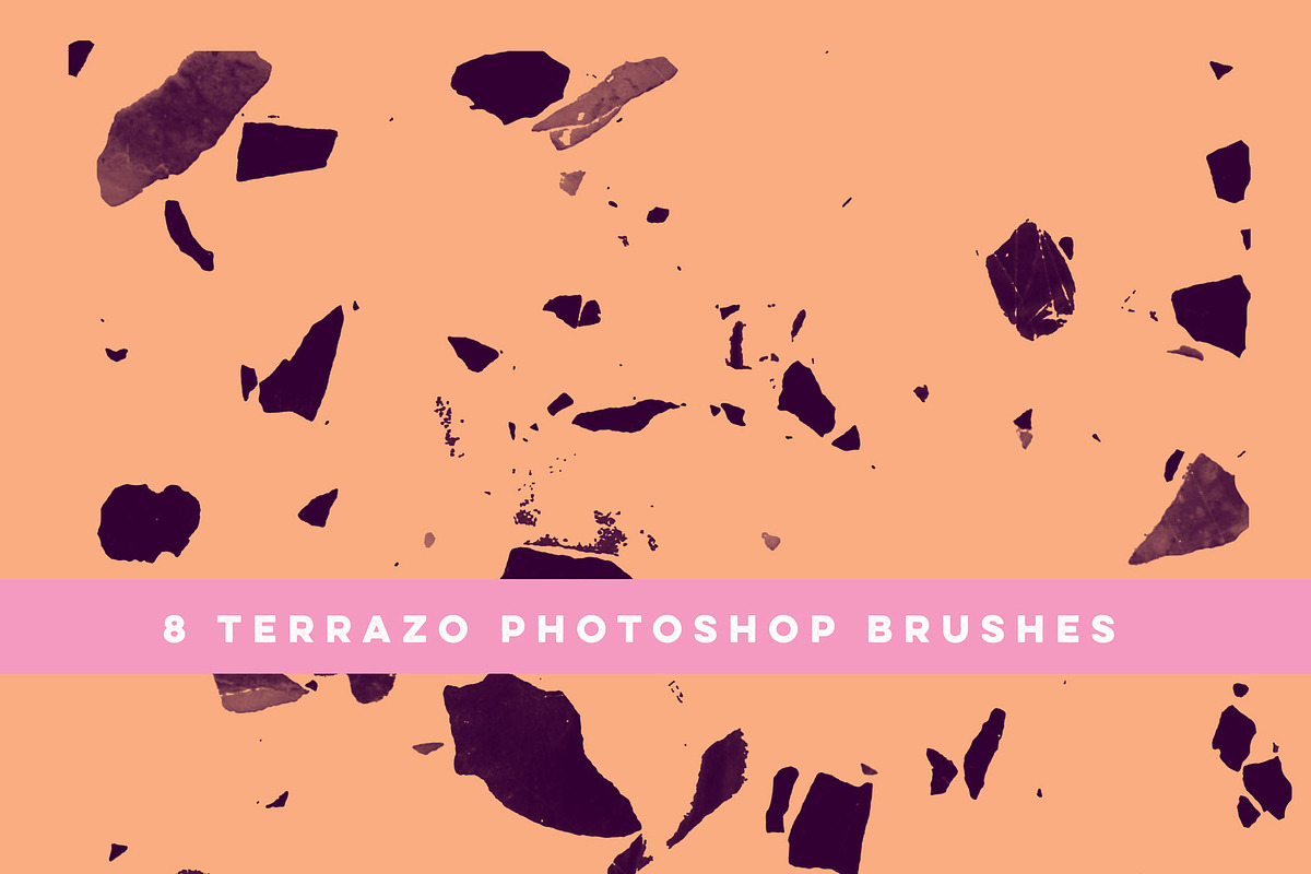 8 Terrazzo Photoshop Brushes, a Brush Add-On by CC CREATIVE CO (Photo 5 of 10)